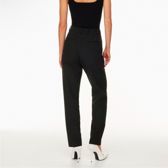 Aritzia Babaton Command Straight Leg Trouser Pants Black Size 4 - Picture 2 of 12